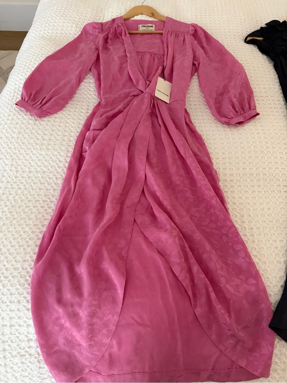 Zadig& Voltaire silk Pink Wrap Maxi Dress